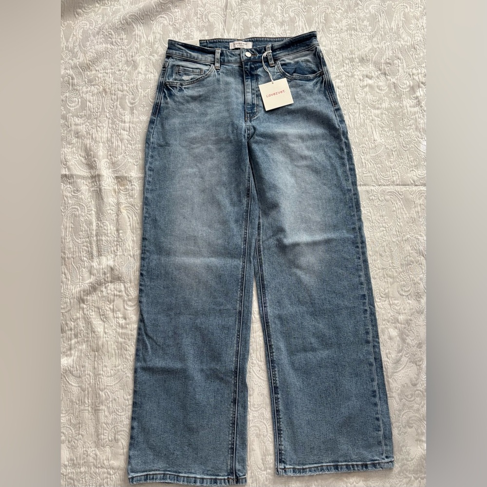 NEW Lovervet Stylish Women's Wide Leg Jeans